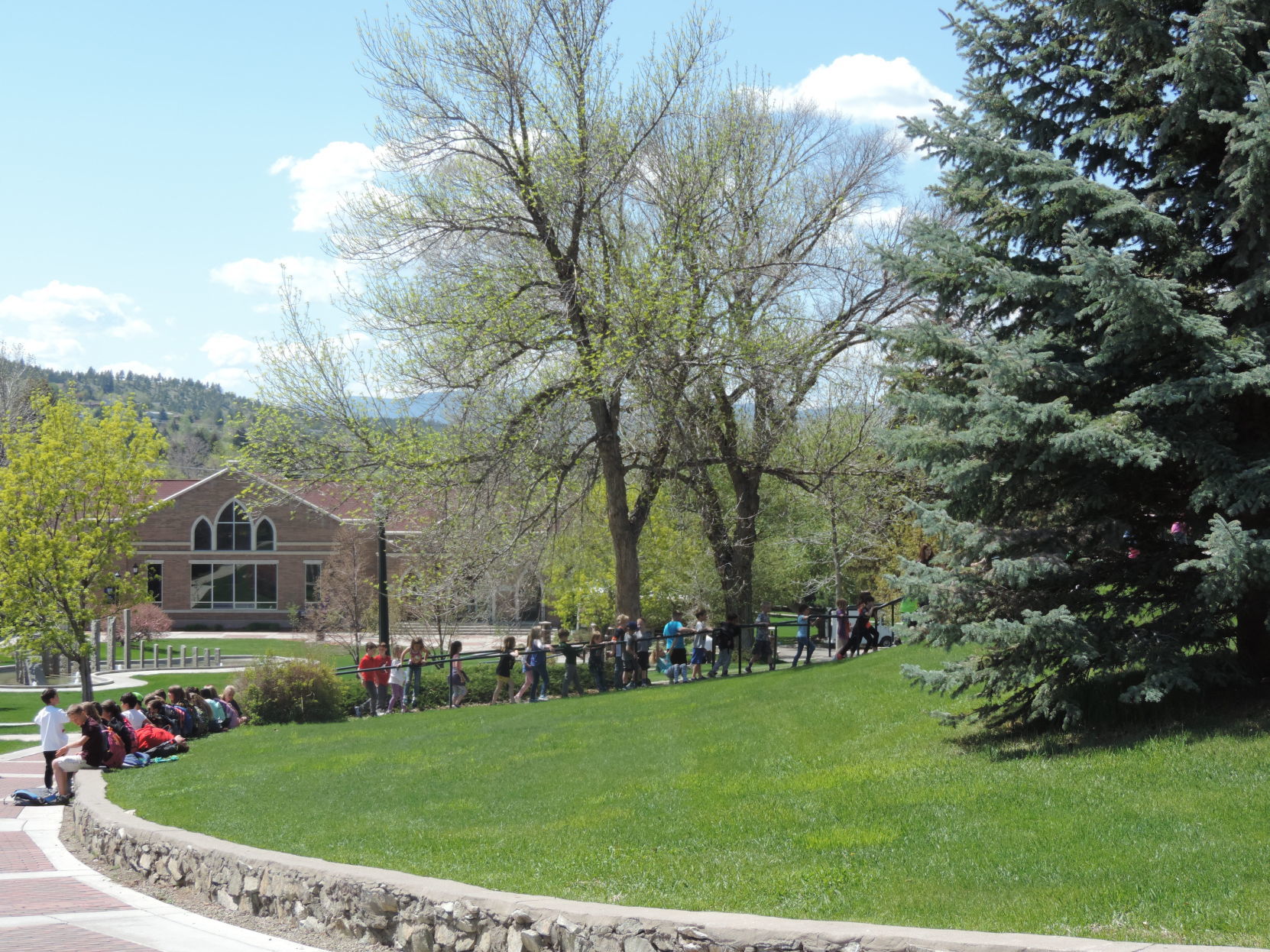 Rossiter students enjoy their first day of "college"